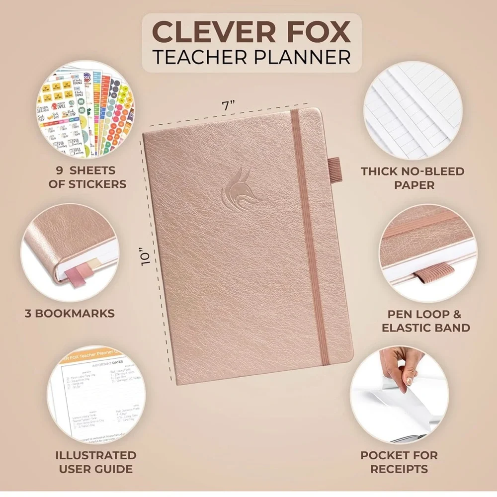 Clever Fox Teacher Planner Brand New